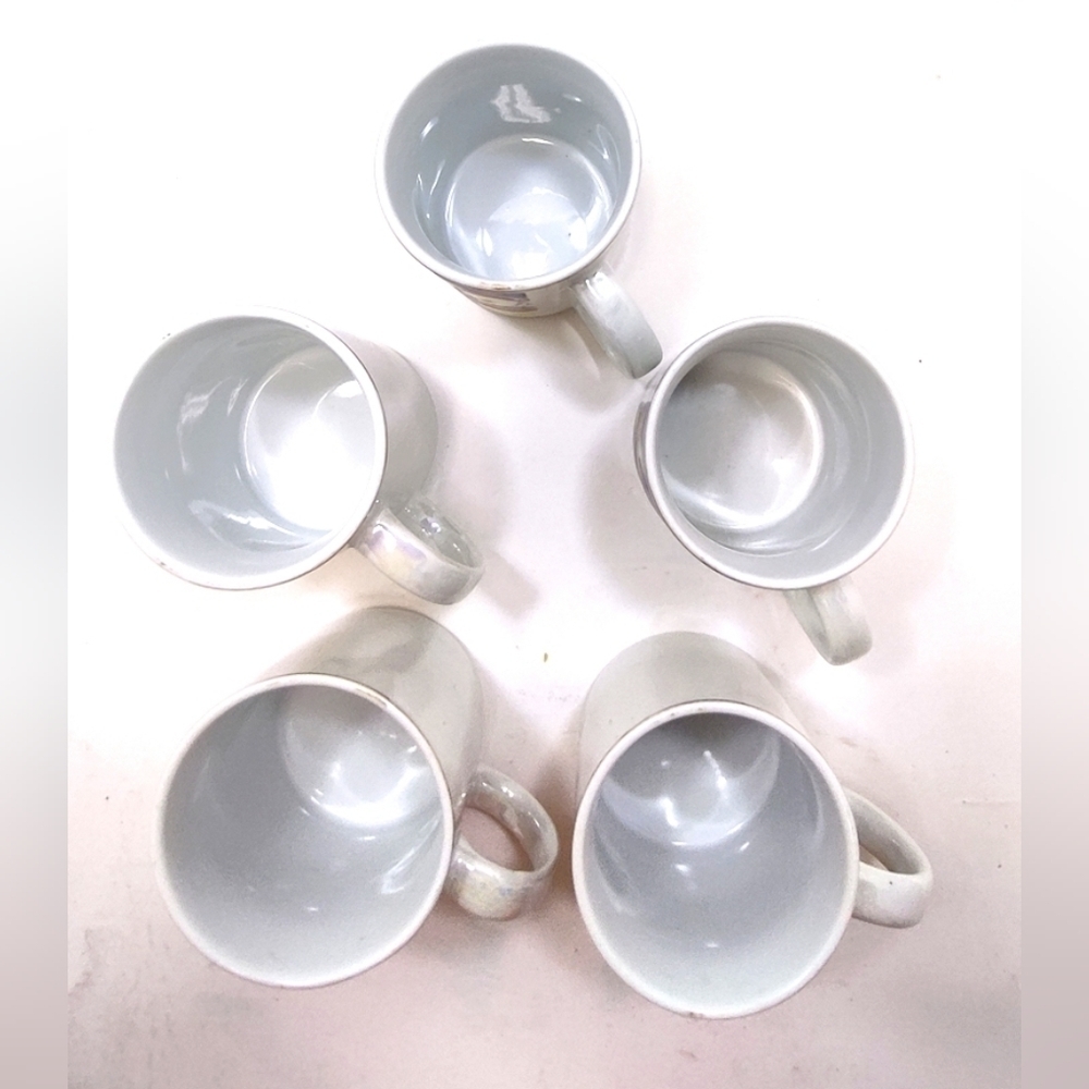 Set of 5 Belize Souvenir Coffee Mugs – Tropical Ocean Design - Picture 4 of 5